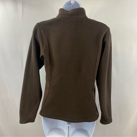Columbia Titanium Fleece Jacket Womens Size S Small Brown Embroidered Logo - Picture 2 of 12